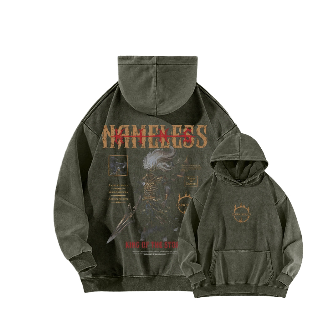 Dark Souls Dark Souls Unisex Washed Hoodie 2601005368