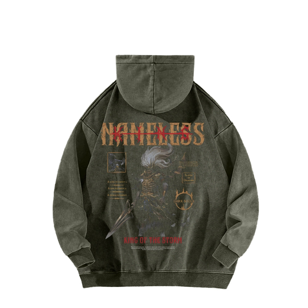Dark Souls Dark Souls Unisex Washed Hoodie 2601005368