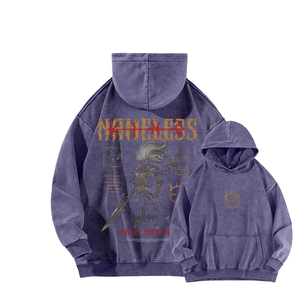 Dark Souls Dark Souls Unisex Washed Hoodie 2601005368