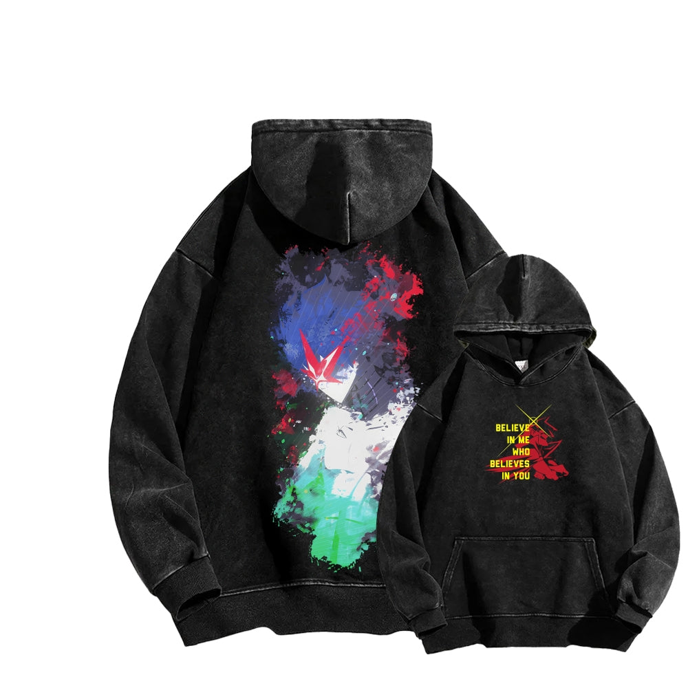 Gurren lagann Tengen Toppa Unisex Washed Hoodie 2601005777