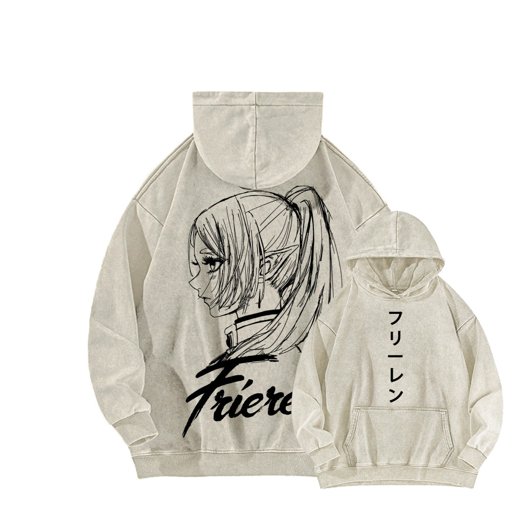 Frieren Unisex Washed Hoodie 2601005979