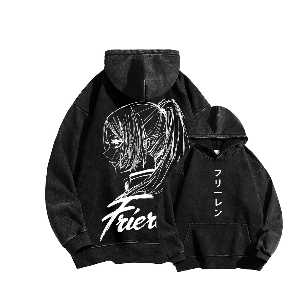 Frieren Unisex Washed Hoodie 2601005979