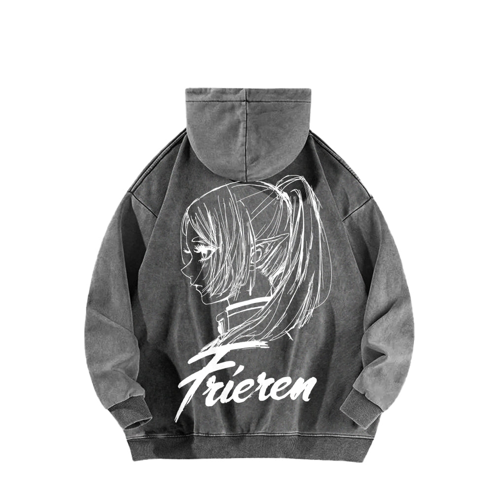 Frieren Unisex Washed Hoodie 2601005979