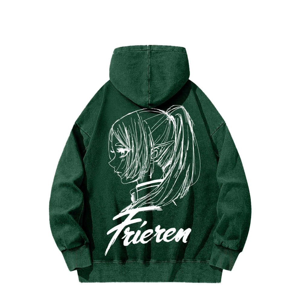 Frieren Unisex Washed Hoodie 2601005979