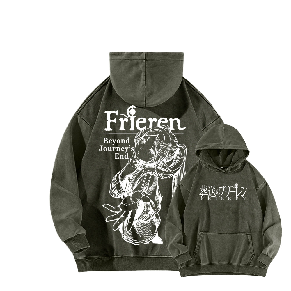 Frieren Unisex Washed Hoodie 2601005983