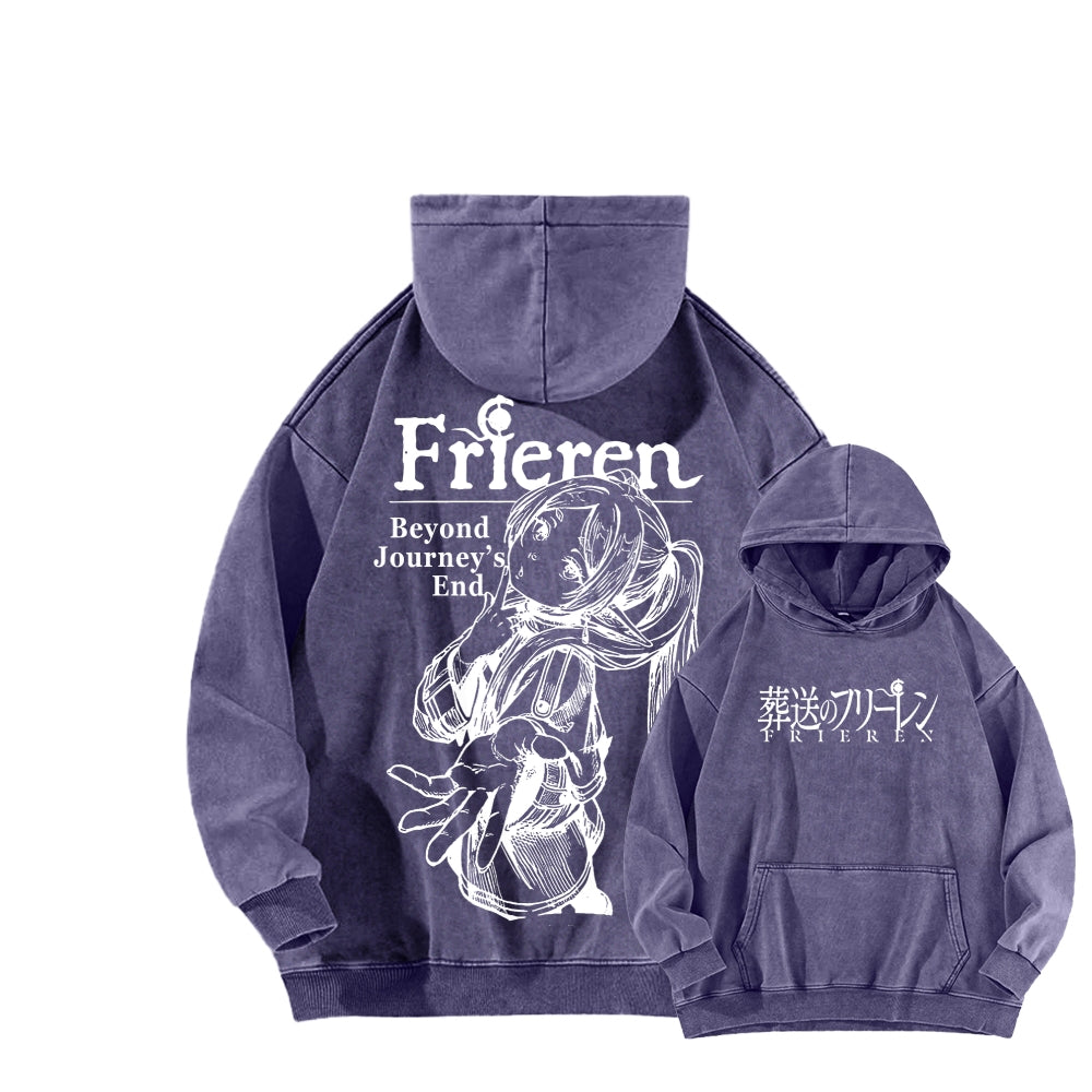 Frieren Unisex Washed Hoodie 2601005983