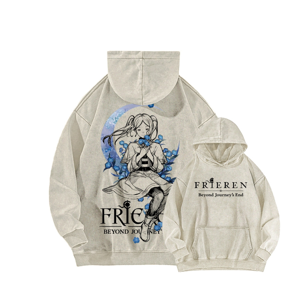 Frieren Unisex Washed Hoodie 2601005987