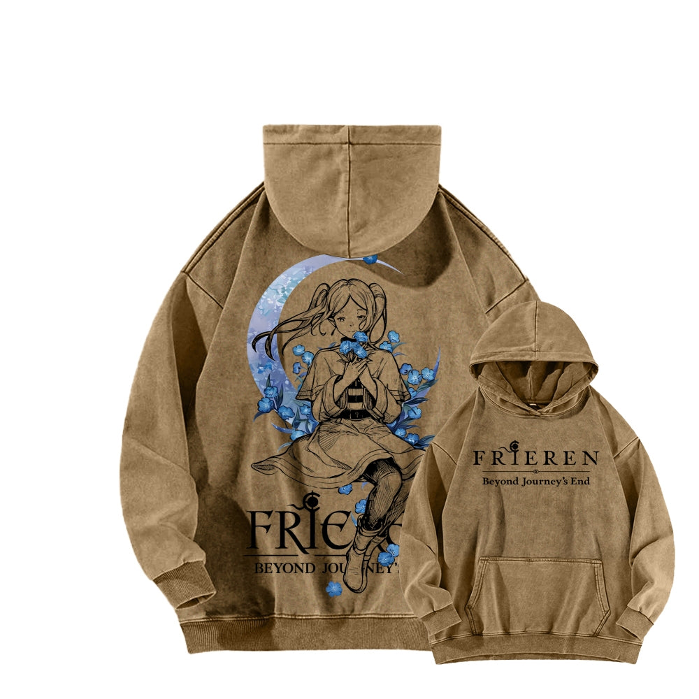 Frieren Unisex Washed Hoodie 2601005987