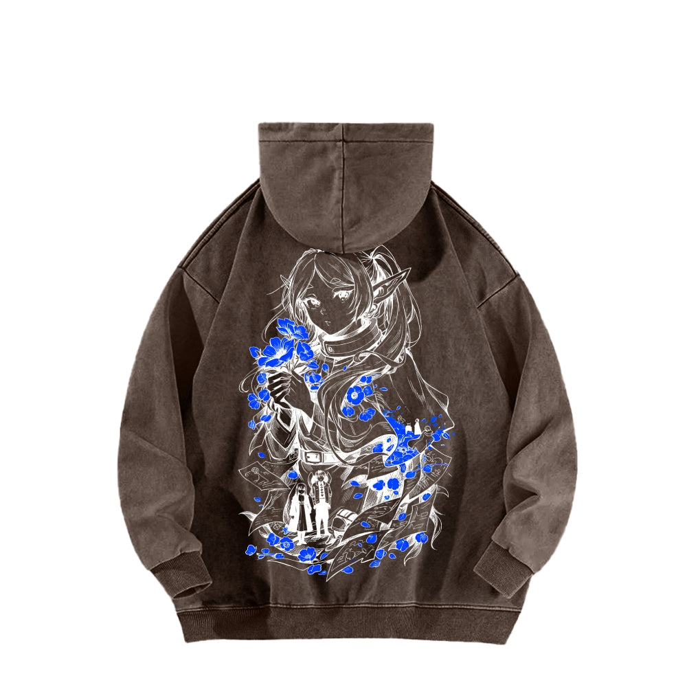 Frieren Unisex Washed Hoodie 2601005992