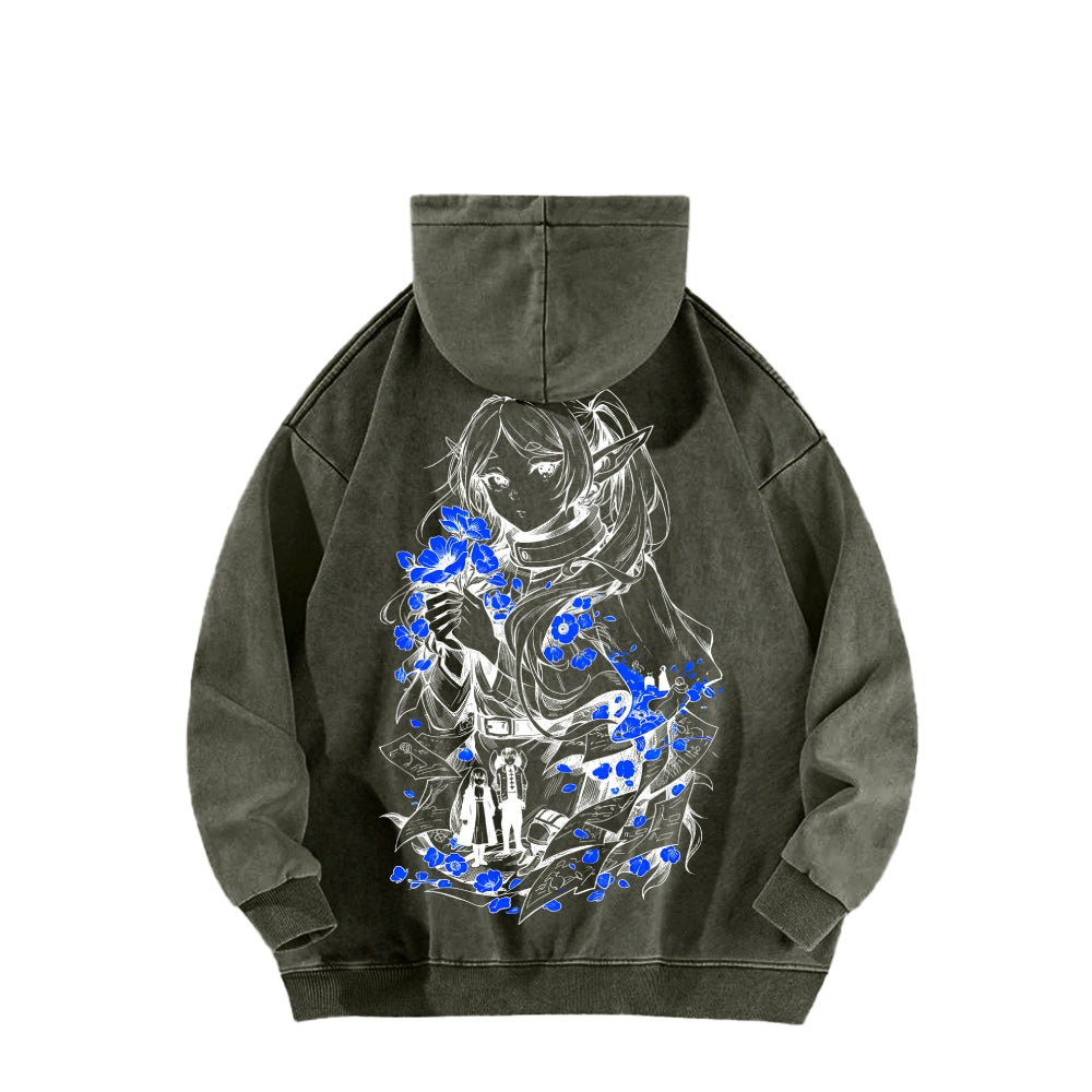 Frieren Unisex Washed Hoodie 2601005992
