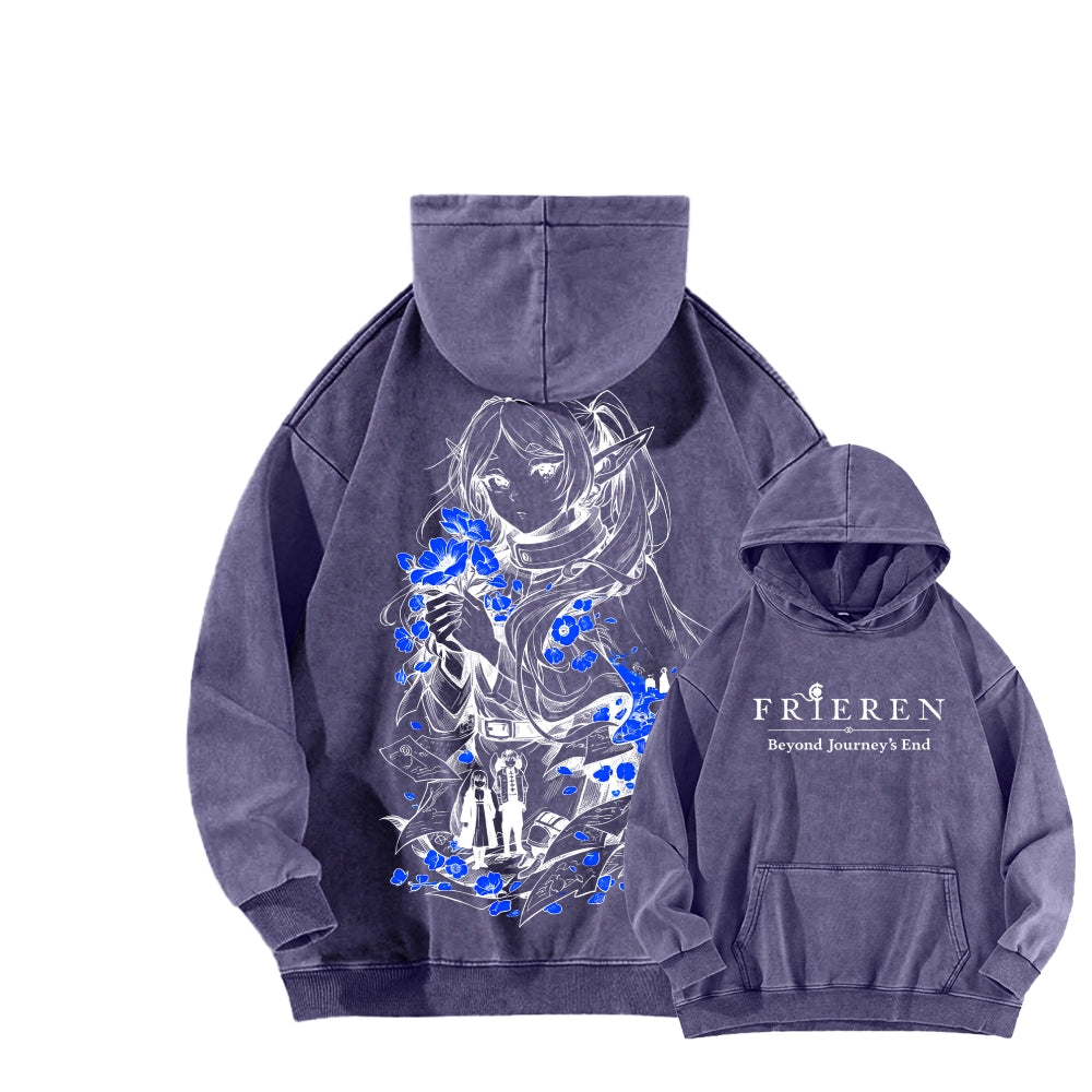 Frieren Unisex Washed Hoodie 2601005992
