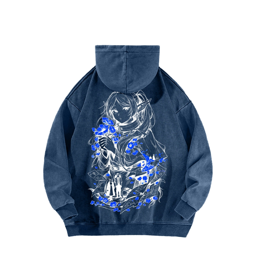 Frieren Unisex Washed Hoodie 2601005992