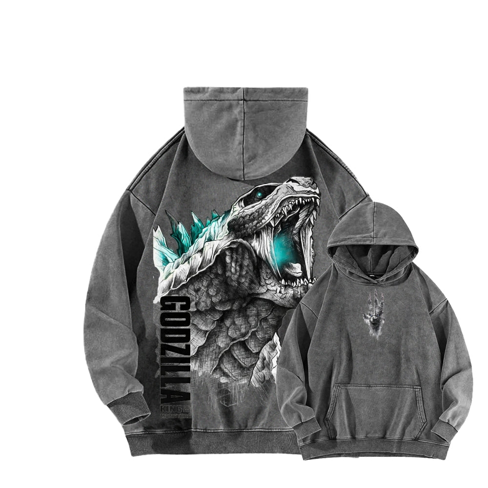 Godzilla Unisex Washed Hoodie 2601006427
