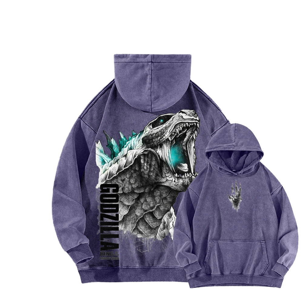 Godzilla Unisex Washed Hoodie 2601006427