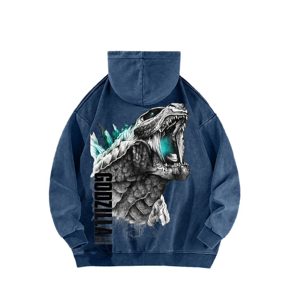 Godzilla Unisex Washed Hoodie 2601006427