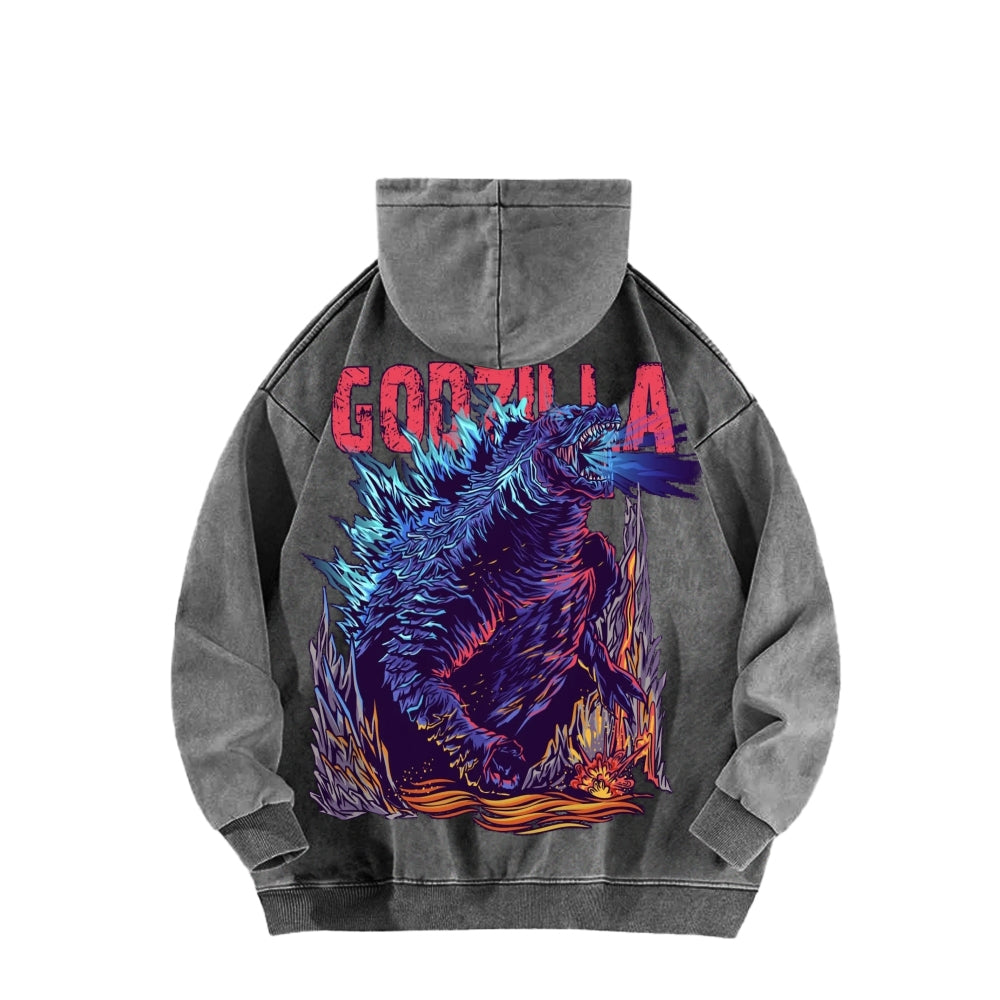 Godzilla Unisex Washed Hoodie 2601006453