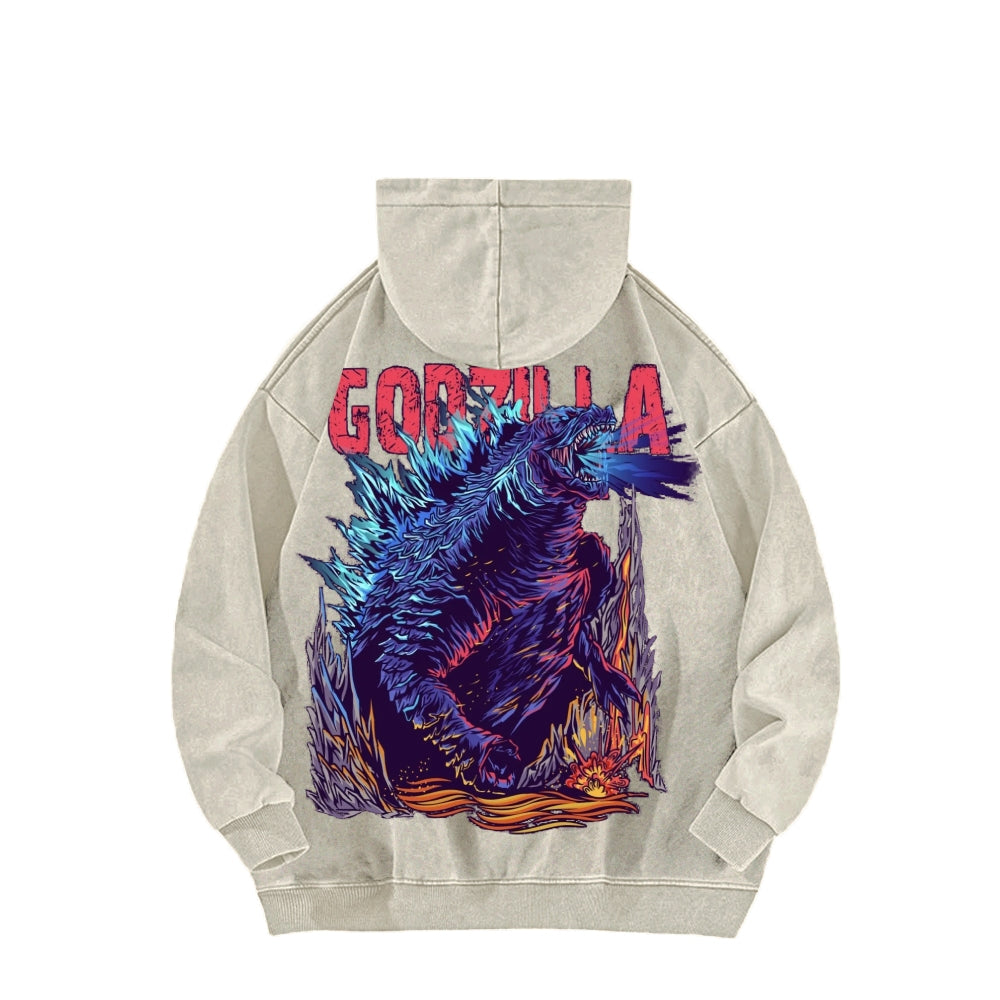 Godzilla Unisex Washed Hoodie 2601006453