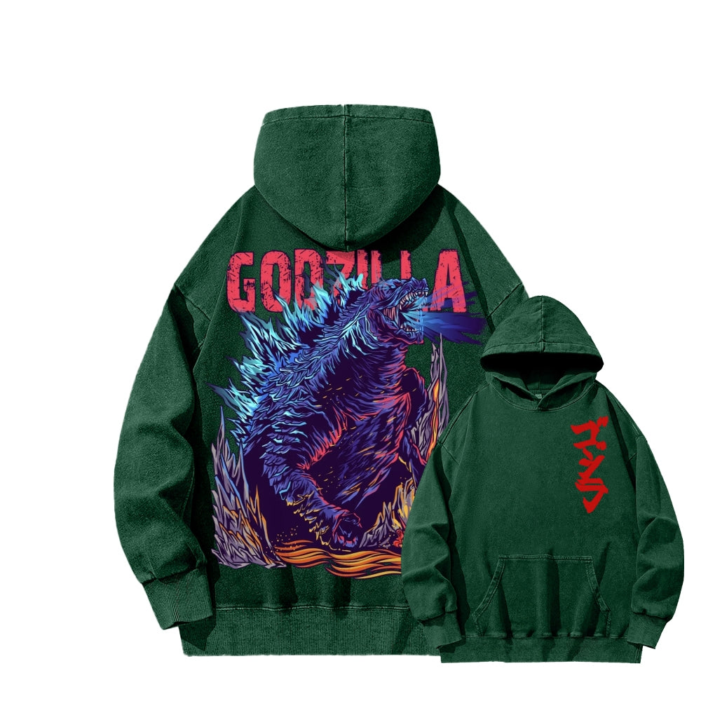 Godzilla Unisex Washed Hoodie 2601006453