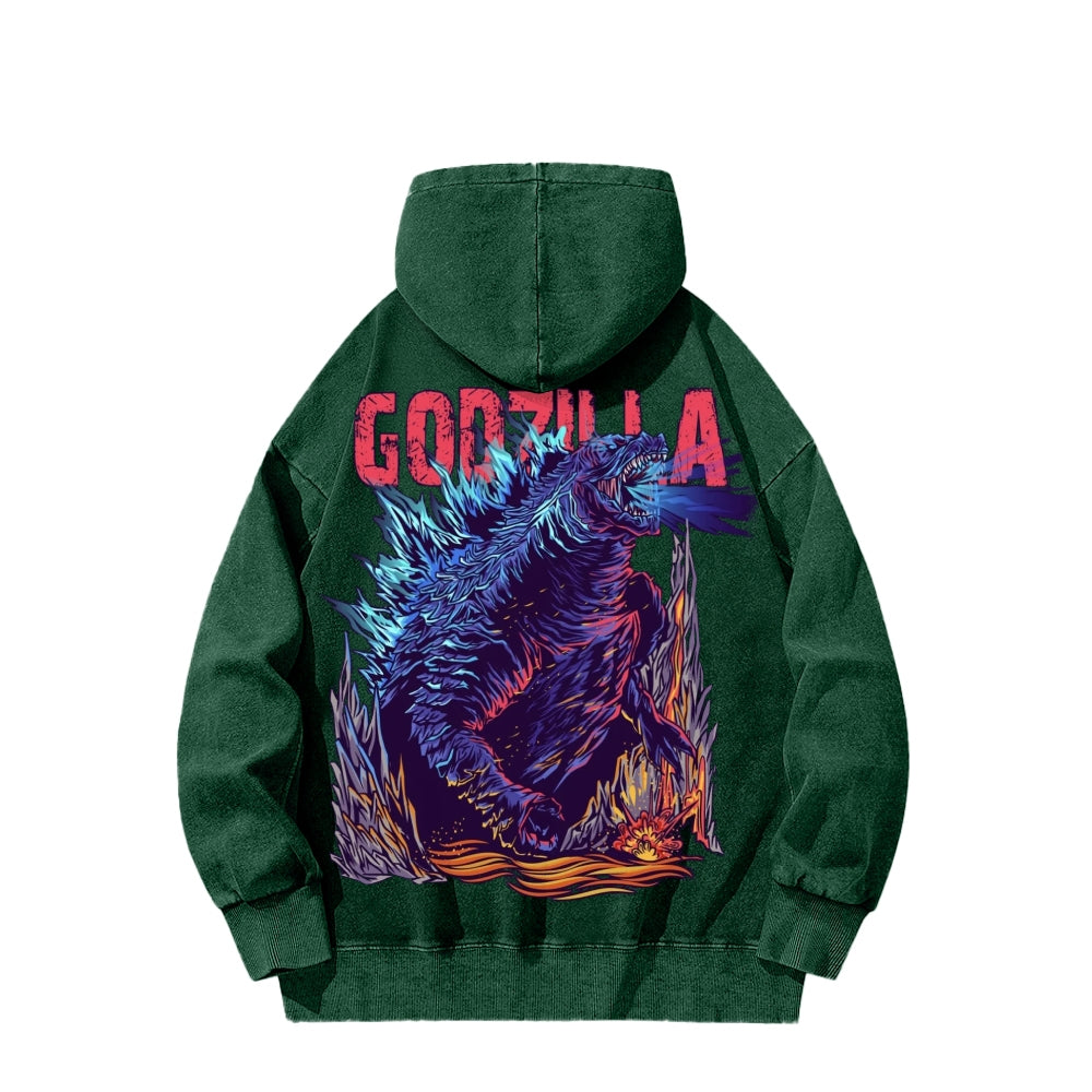 Godzilla Unisex Washed Hoodie 2601006453