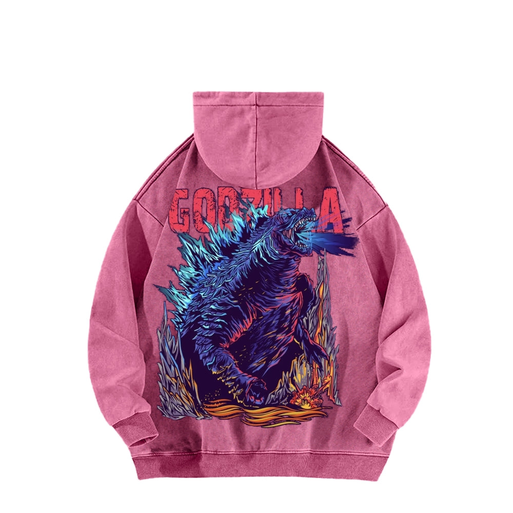 Godzilla Unisex Washed Hoodie 2601006453