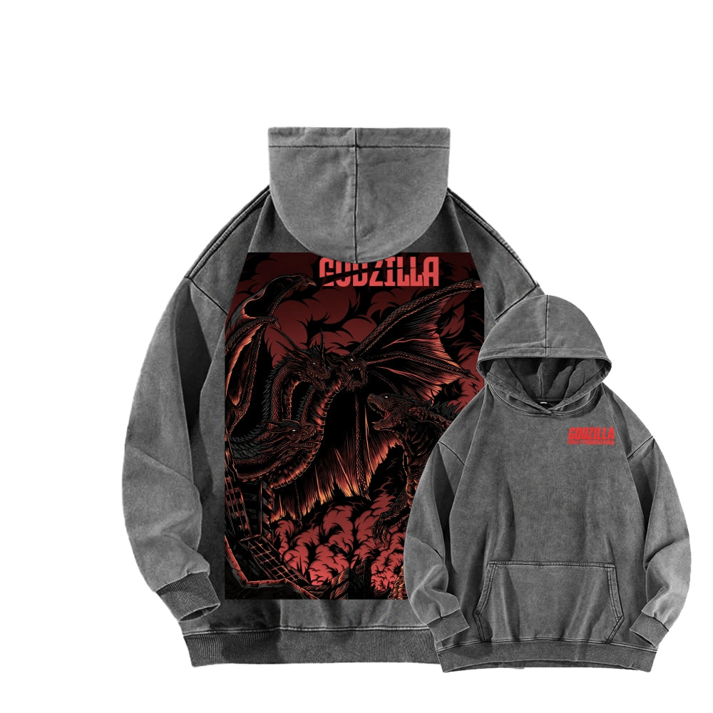 Godzilla Unisex Washed Hoodie 2601006520