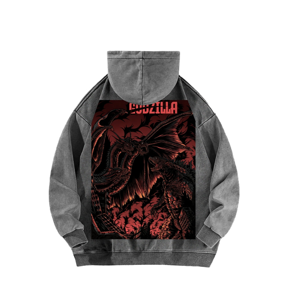 Godzilla Unisex Washed Hoodie 2601006520