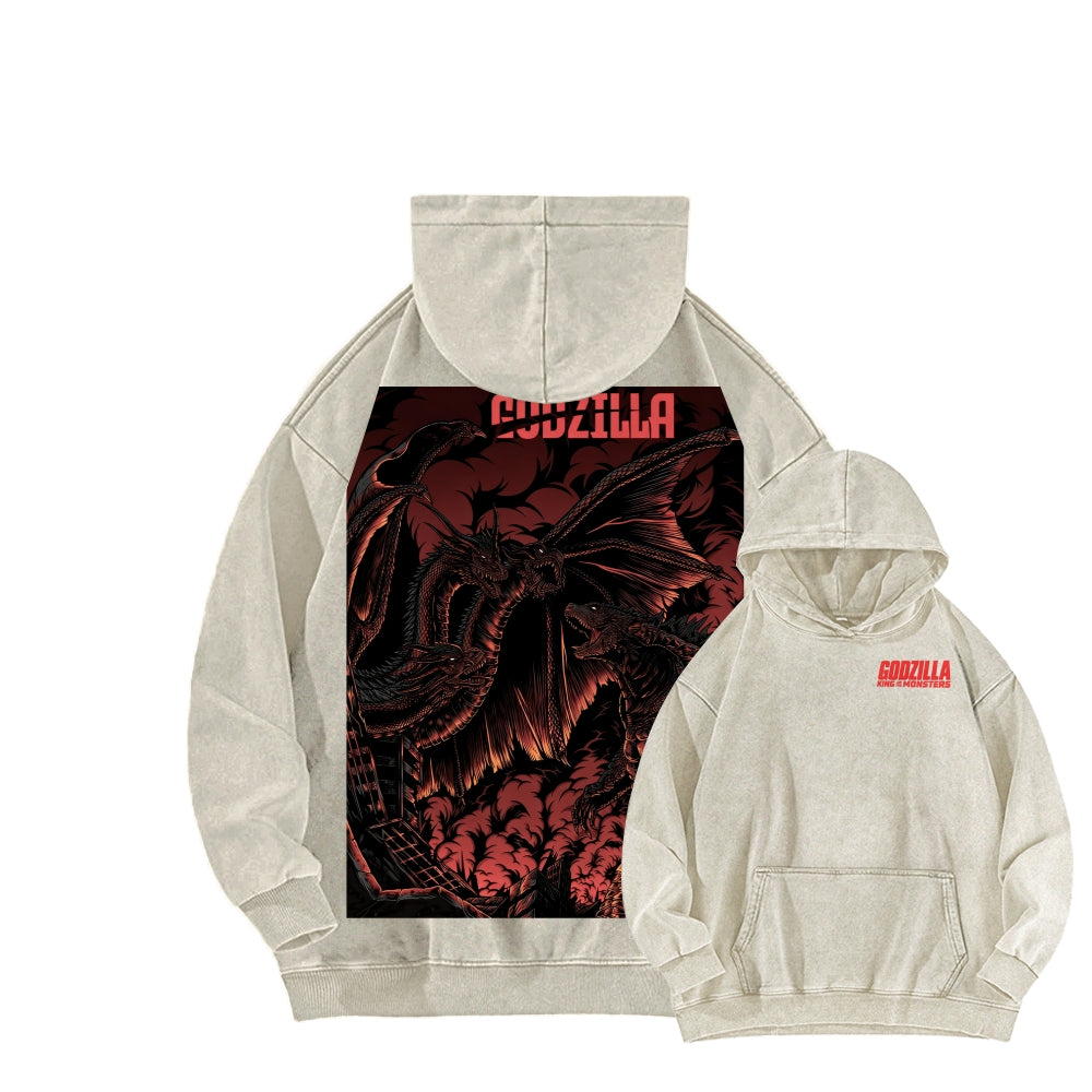 Godzilla Unisex Washed Hoodie 2601006520