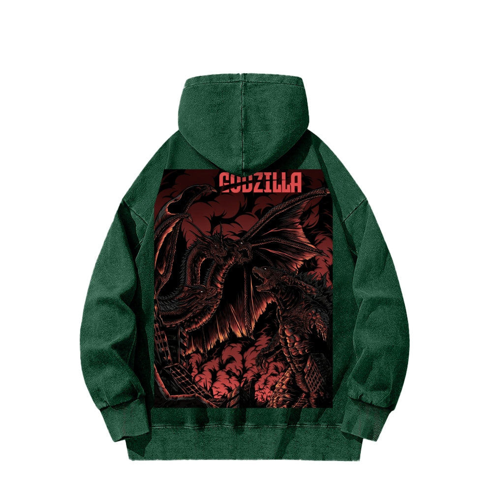 Godzilla Unisex Washed Hoodie 2601006520