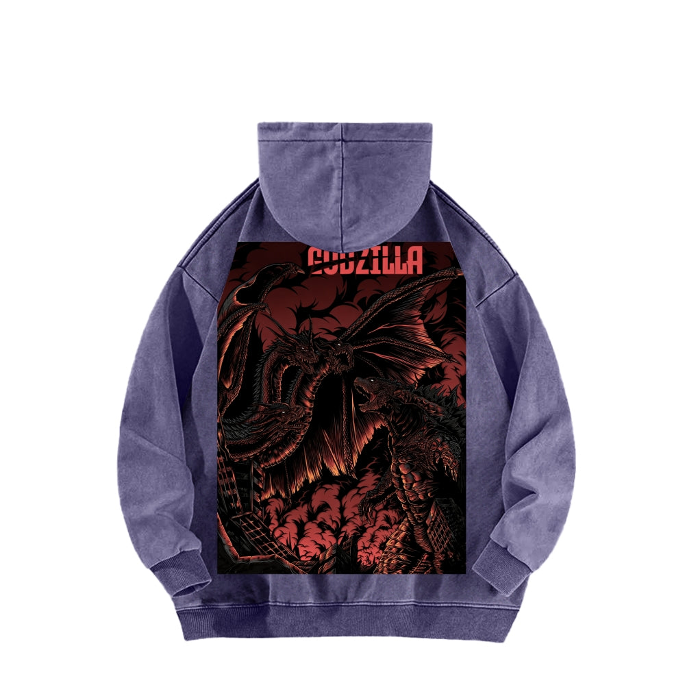 Godzilla Unisex Washed Hoodie 2601006520