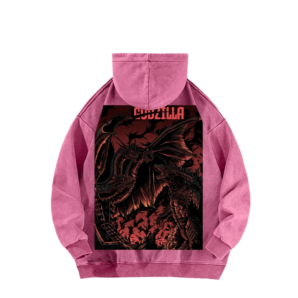 Godzilla Unisex Washed Hoodie 2601006520