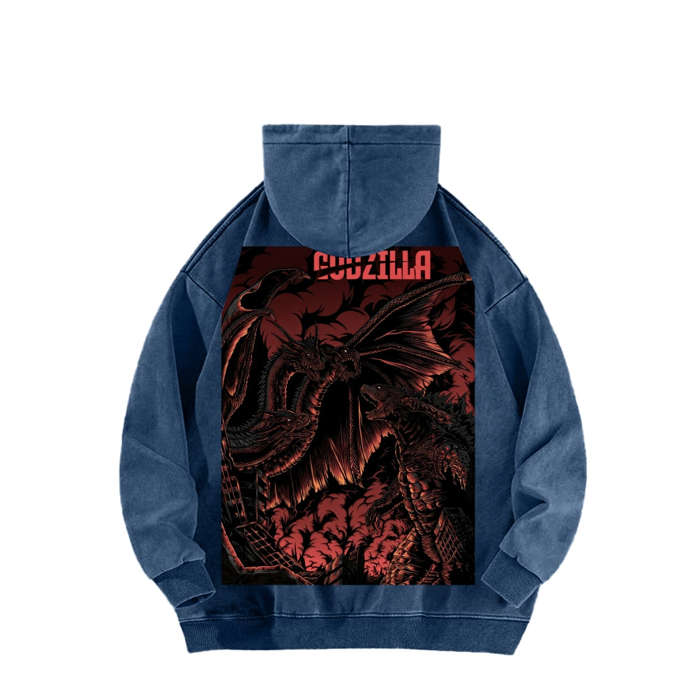 Godzilla Unisex Washed Hoodie 2601006520