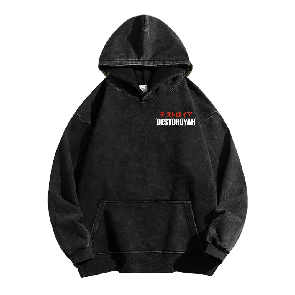 Godzilla Unisex Washed Hoodie 2601006877