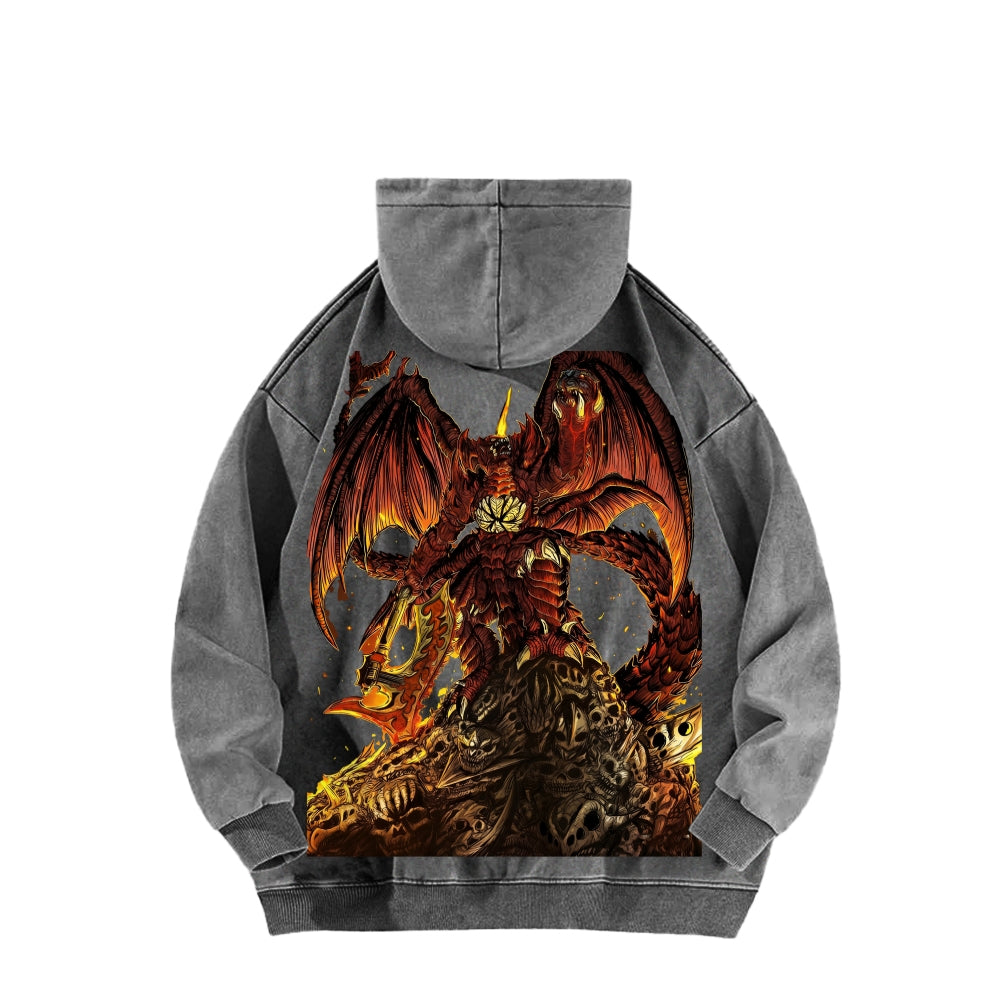 Godzilla Unisex Washed Hoodie 2601006877