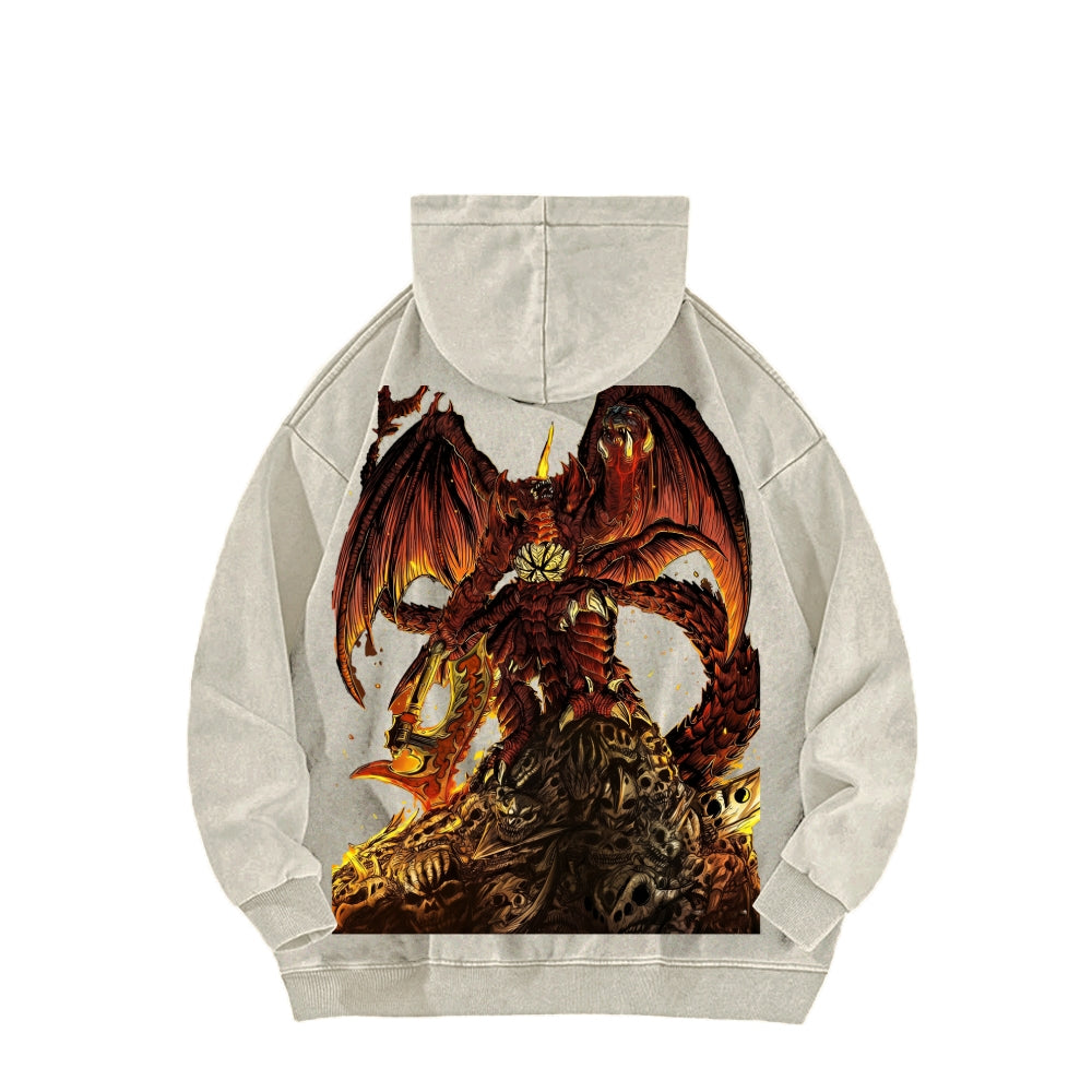 Godzilla Unisex Washed Hoodie 2601006877