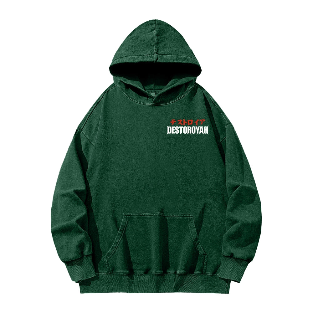 Godzilla Unisex Washed Hoodie 2601006877