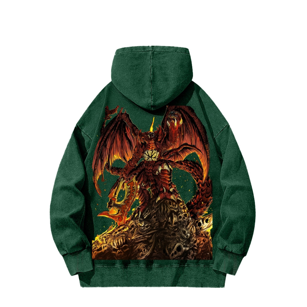 Godzilla Unisex Washed Hoodie 2601006877