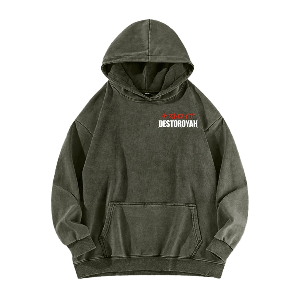Godzilla Unisex Washed Hoodie 2601006877
