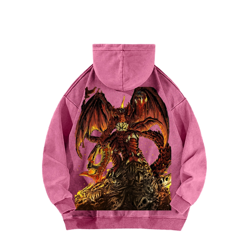 Godzilla Unisex Washed Hoodie 2601006877