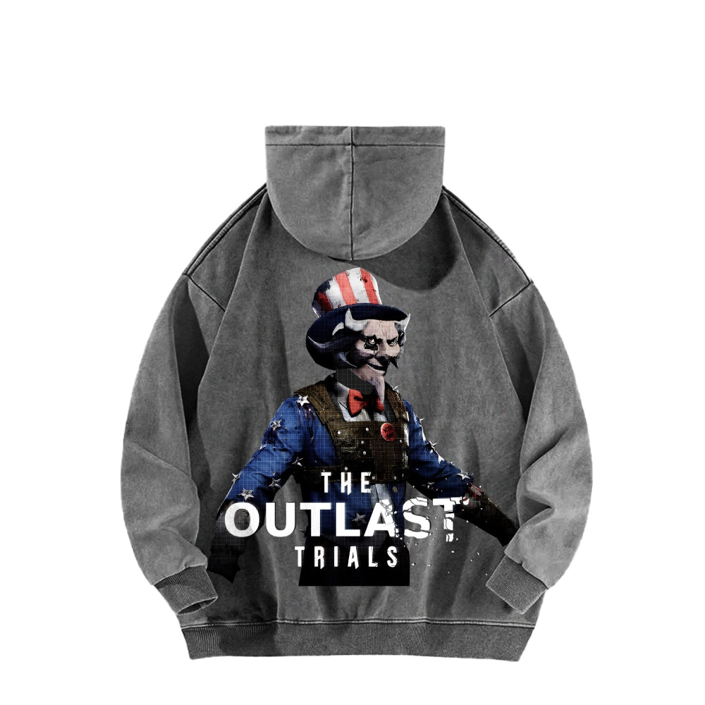 The Outlast Trials Unisex Washed Hoodie 2601007042
