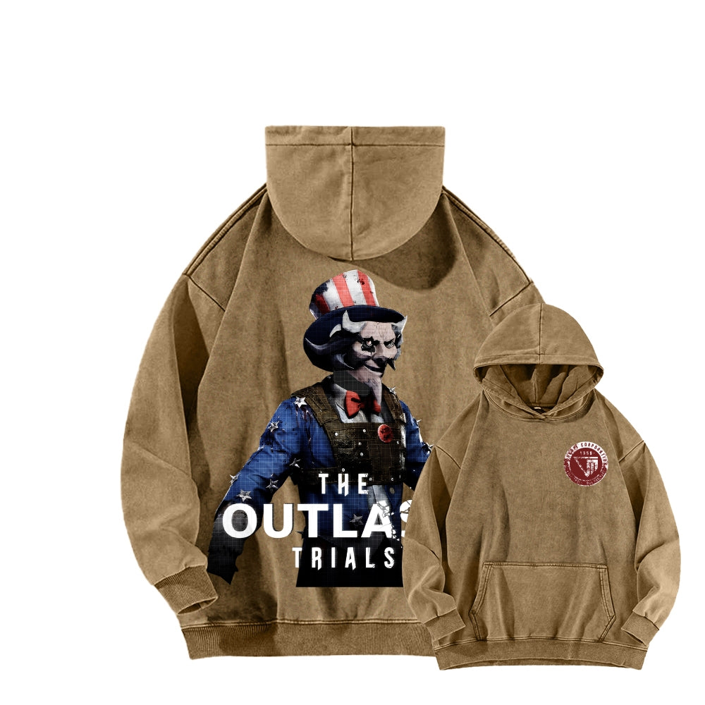 The Outlast Trials Unisex Washed Hoodie 2601007042