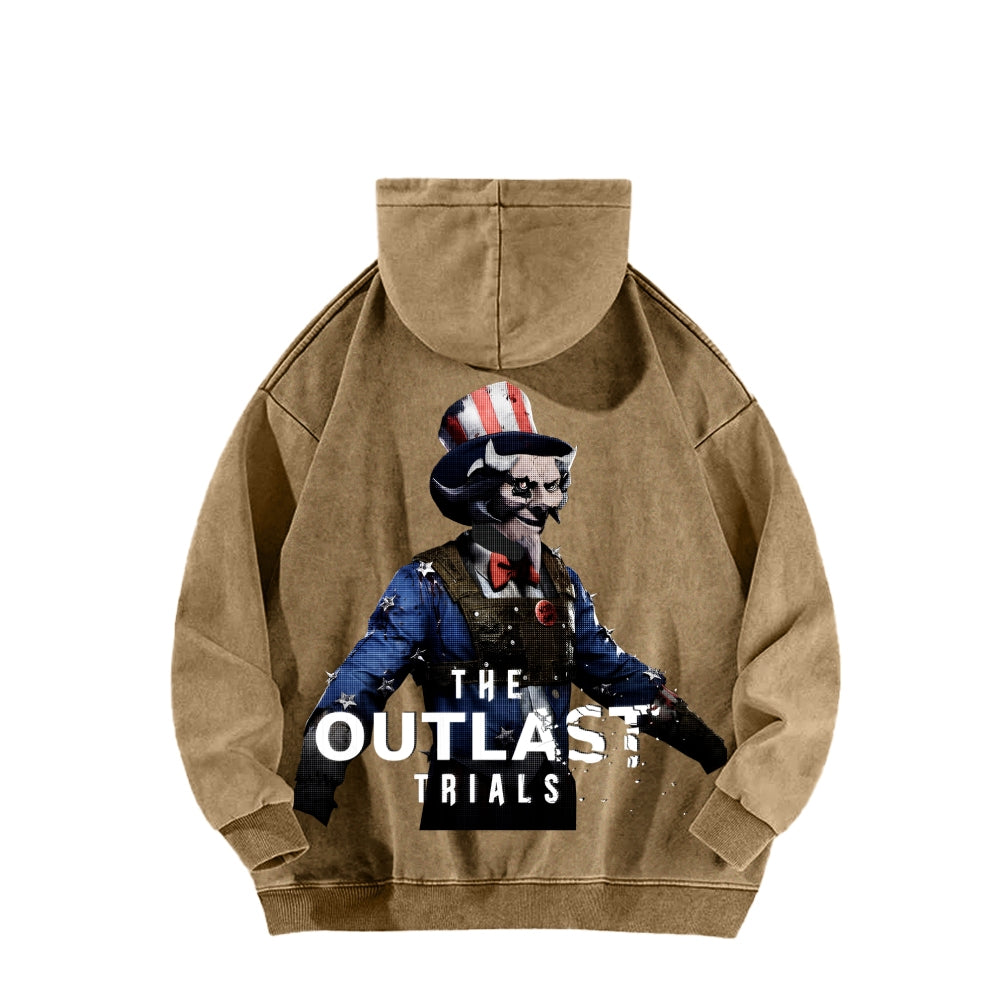 The Outlast Trials Unisex Washed Hoodie 2601007042