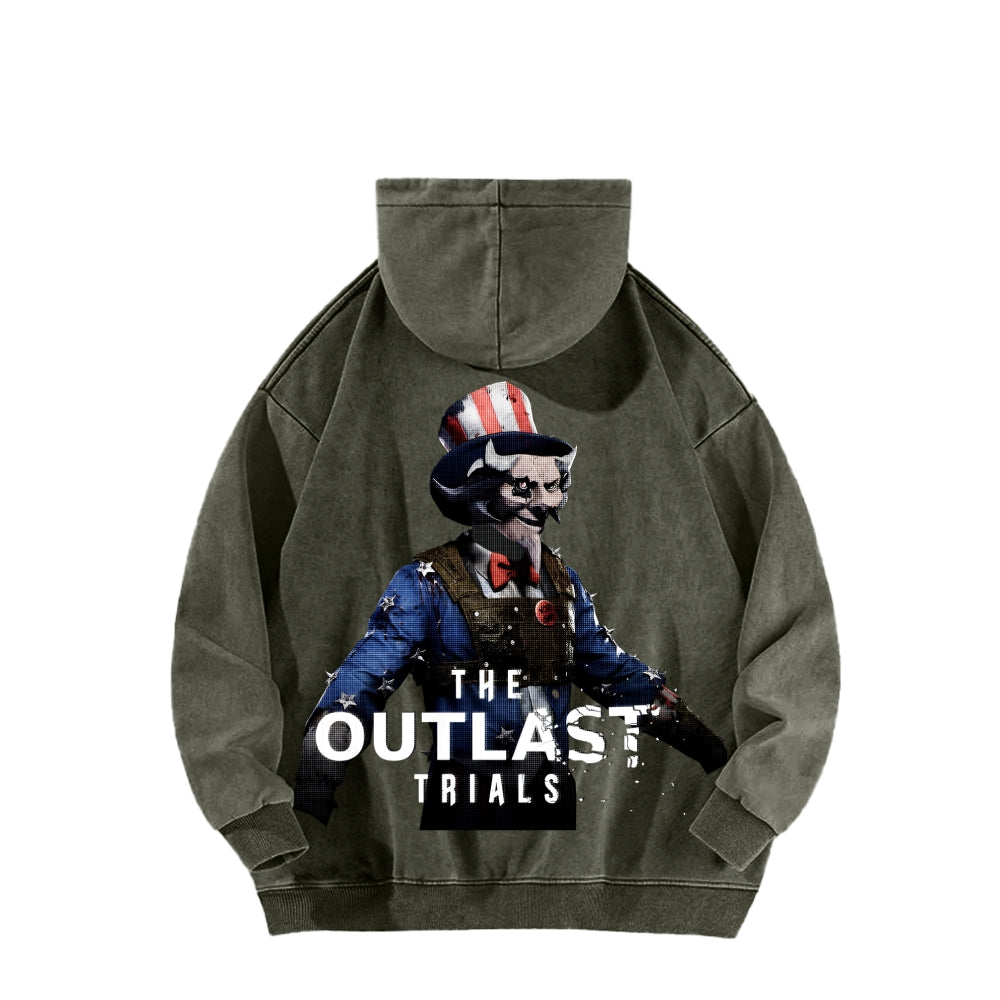 The Outlast Trials Unisex Washed Hoodie 2601007042