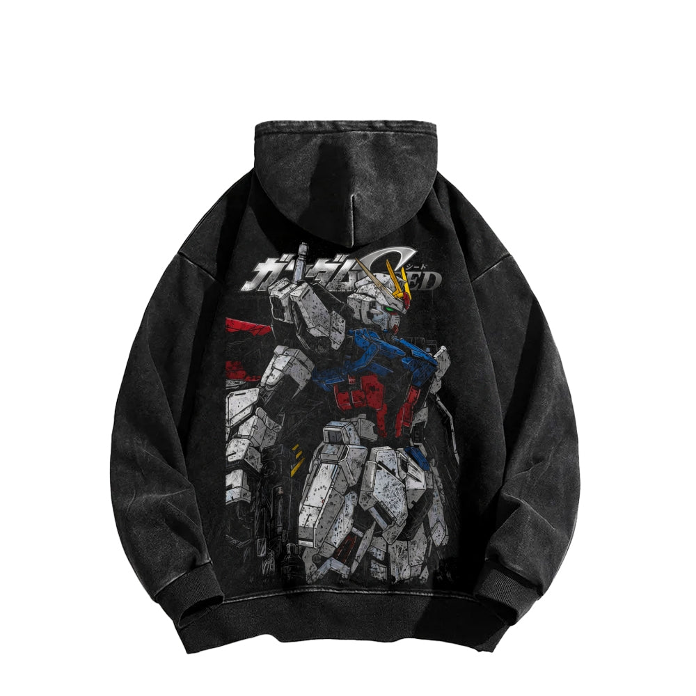 Gundam Unisex Washed Hoodie 2601007175