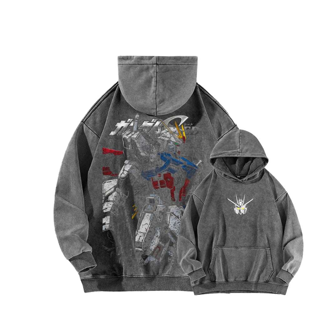 Gundam Unisex Washed Hoodie 2601007175