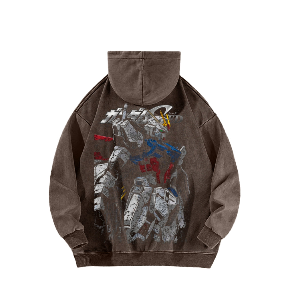 Gundam Unisex Washed Hoodie 2601007175