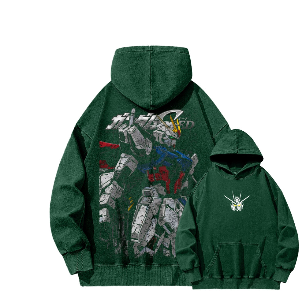 Gundam Unisex Washed Hoodie 2601007175