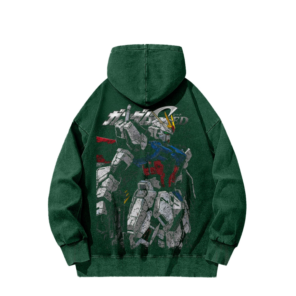 Gundam Unisex Washed Hoodie 2601007175