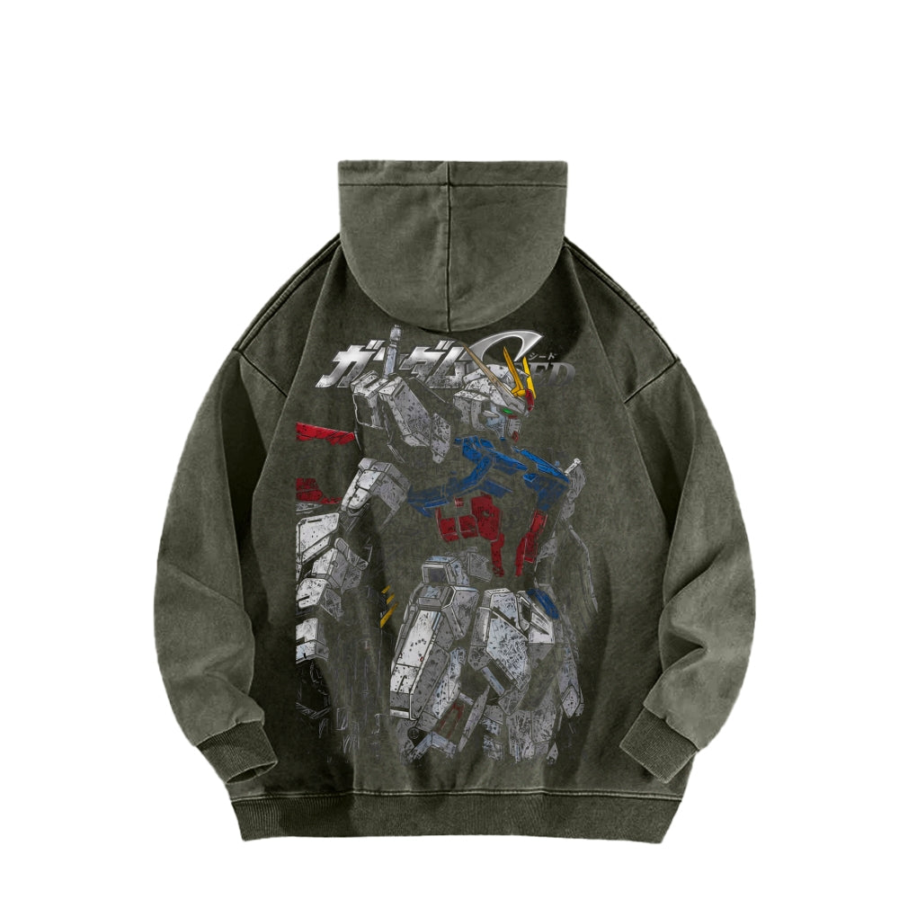 Gundam Unisex Washed Hoodie 2601007175