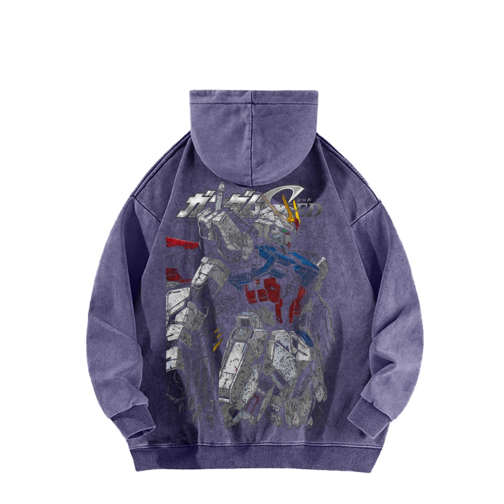 Gundam Unisex Washed Hoodie 2601007175