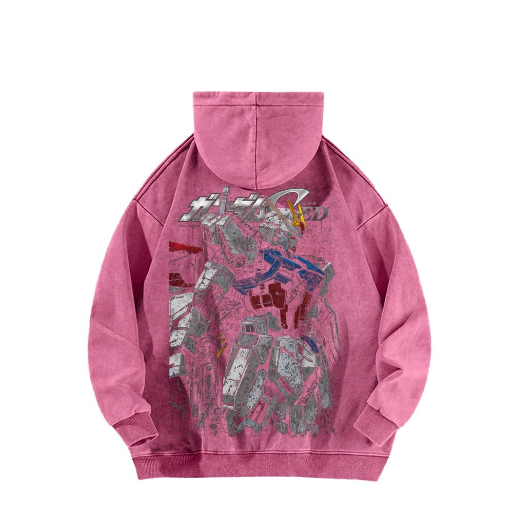 Gundam Unisex Washed Hoodie 2601007175